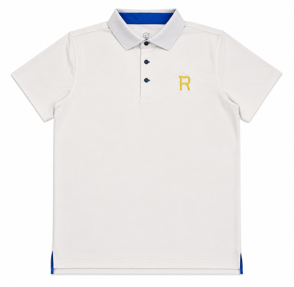 Performance Polo White — front