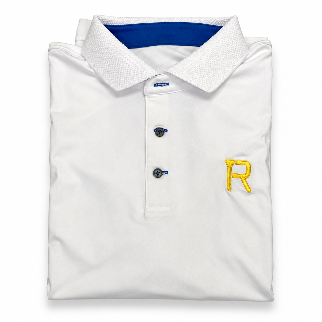Performance Polo White — folded